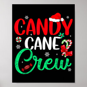 Christmas Candy Cane Funny Holiday Family Matching Poster