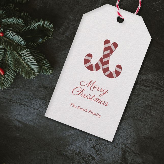 Christmas Candy Cane Gift Tag (Christmas Candy Cane Gift Tag)