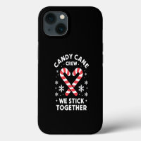 Christmas Candy Cane Heart We Stick Together 