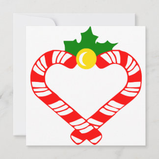 Christmas Candy Cane Holiday Card