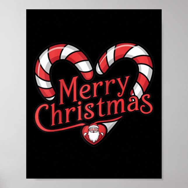 Christmas Candy Cane – Merry Christmas  Poster (Front)