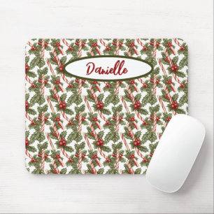 Christmas Candy Cane Mouse Pad