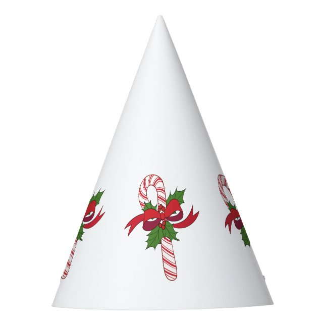 Christmas Candy Cane Party Hat (Front)