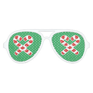 Christmas candy cane party shades Xmas sunglasses