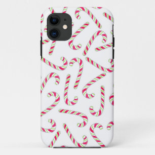 Christmas candy cane pattern iPhone 11 case
