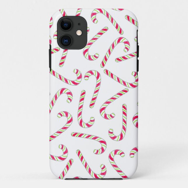 Christmas candy cane pattern Case-Mate iPhone case (Back)