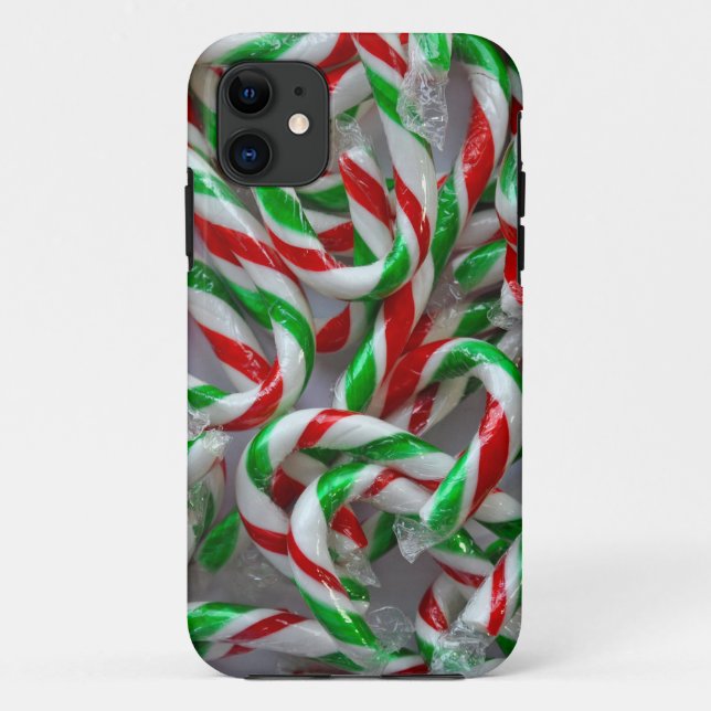 Christmas candy cane pattern Case-Mate iPhone case (Back)