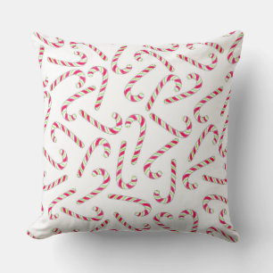 Christmas candy cane pattern cushion