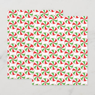 Christmas Candy Cane Pattern Scrapbook Craft Paper