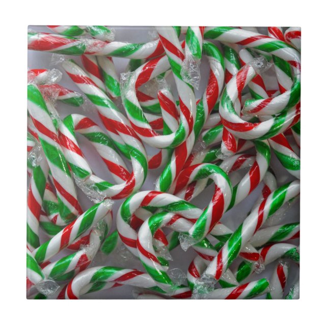 Christmas candy cane pattern tile (Front)