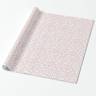 Christmas candy cane pattern wrapping paper