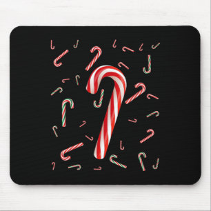 Christmas Candy Cane Santa Hat Xmas Holiday Boys G Mouse Pad