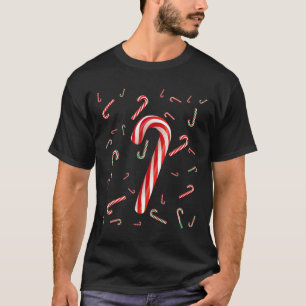 Christmas Candy Cane Santa Hat Xmas Holiday Boys G T-Shirt