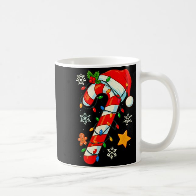 Christmas Candy Cane Santa Hat Xmas Kids Toddler Y Coffee Mug (Right)