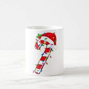 Christmas Candy Cane Santa Xmas Coffee Mug