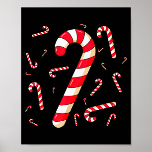 Christmas Candy Cane Santa Xmas Family Kid Toddler Poster