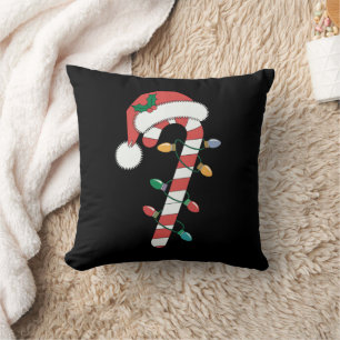 Christmas Candy Cane Santa Xmas Kids  Cushion