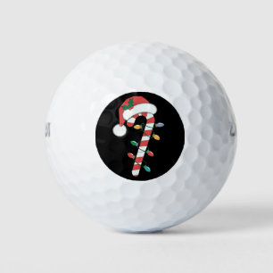 Christmas Candy Cane Santa Xmas Kids Golf Balls