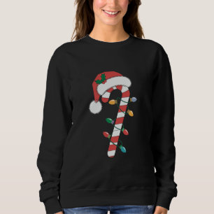 Christmas Candy Cane Santa Xmas Kids Sweatshirt