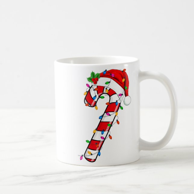 Christmas Candy Cane Santa Xmas Kids Toddler Youth Coffee Mug (Right)