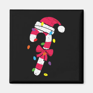 Christmas Candy Cane Santa Xmas Kids Toddler Youth Magnet