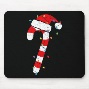 Christmas Candy Cane Santa Xmas Kids Toddler Youth Mouse Pad