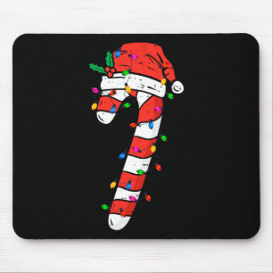 Christmas Candy Cane Santa Xmas Kids Toddler Youth Mouse Pad