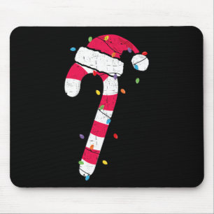 Christmas Candy Cane Santa Xmas Kids Toddler Youth Mouse Pad