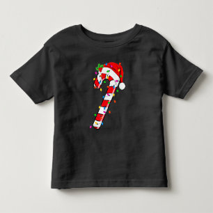 Christmas Candy Cane Santa Xmas Toddler T-Shirt