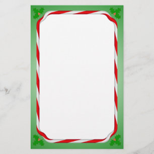Christmas Candy Cane Stationery