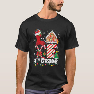 Christmas Candy Cane Stocking Stuffer Snow Pyjamas T-Shirt