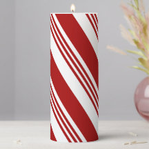 Christmas Candy Cane Striped Red White