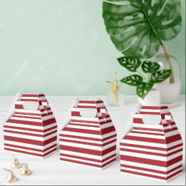 Christmas Candy Cane Stripes Favour Box