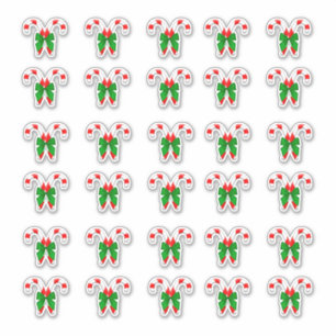 Christmas Candy Canes 30 per sheet
