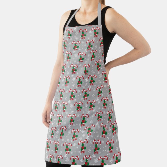 Christmas Candy Canes Apron (Insitu)