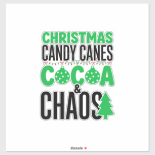Christmas Candy Canes Cocoa Chaos Design