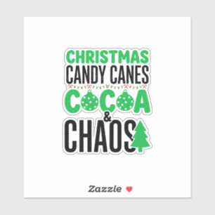 Christmas Candy Canes Cocoa Chaos Design