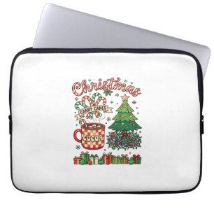 Christmas Candy Canes Cocoa Chaos Tree Mug Present Laptop Sleeve