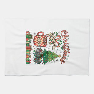 Christmas Candy Canes Cocoa Chaos Tree Mug Present Tea Towel