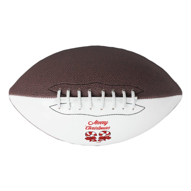Christmas Candy Canes Football (Front)