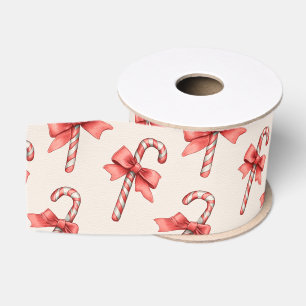 Christmas Candy Canes Grosgrain Ribbon