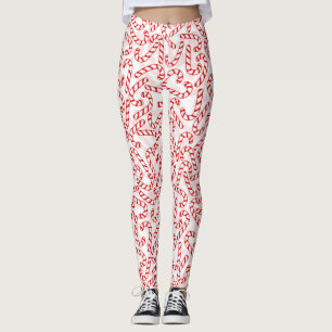 Christmas Candy Canes. Leggings