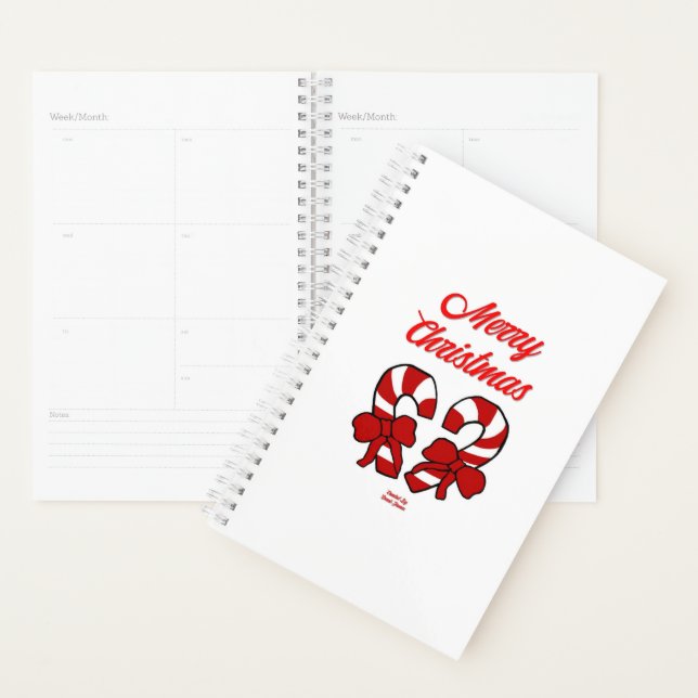 Christmas Candy Canes Small Planner (Display)