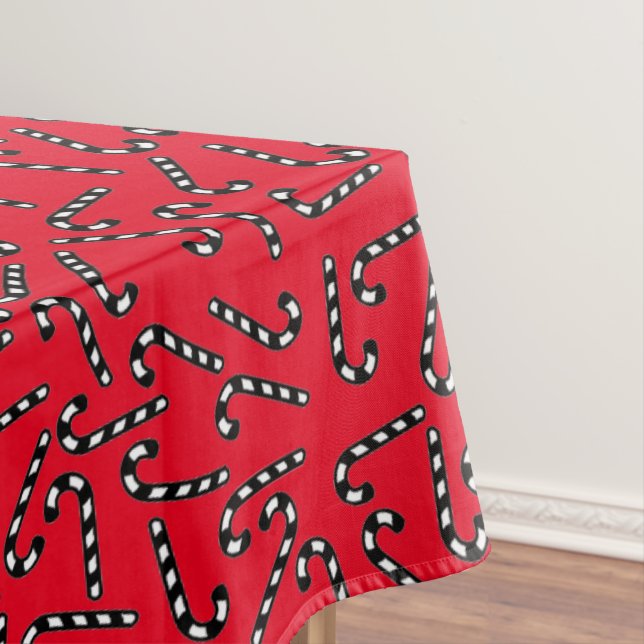 Christmas Candy Canes Tablecloth (In Situ)
