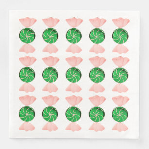 Christmas Candy Dinner Napkins