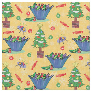 Christmas candy fabric