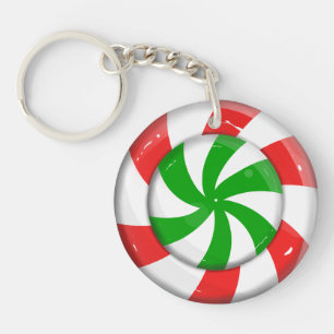 Christmas Candy Key Ring