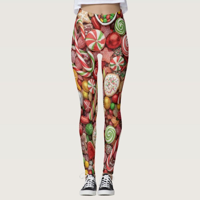 Christmas Candy Leggings (Front)