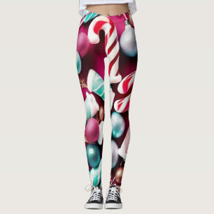 Christmas Candy Leggings