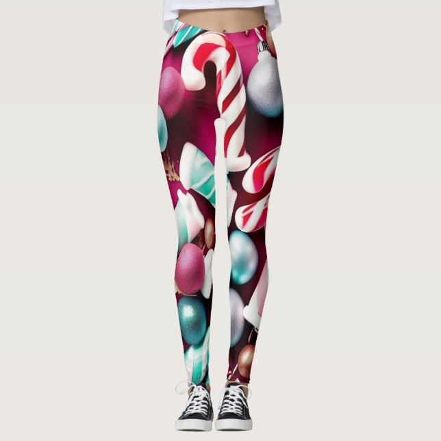 Christmas Candy Leggings (Front)